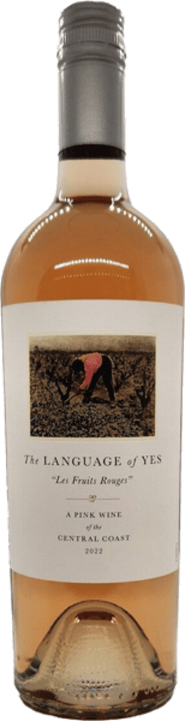 Language of Yes Les Fruits Rouges Rosé bottle